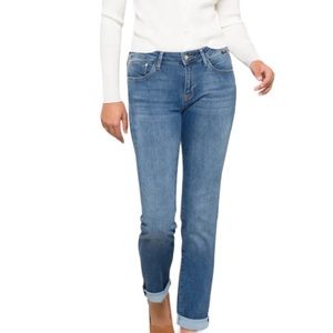 Mavi 25 x 32 Emma Boyfriend Jean Light Medium Wash Cotton R